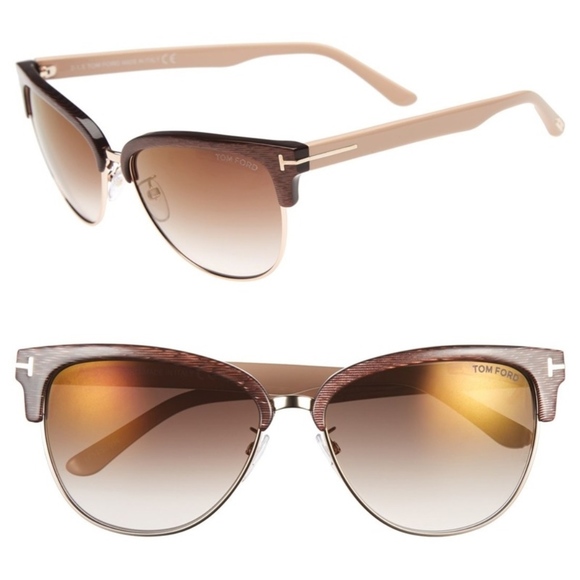 Tom Ford Accessories - New TOM FORD Fany Brown Cat Eye Sunglasses